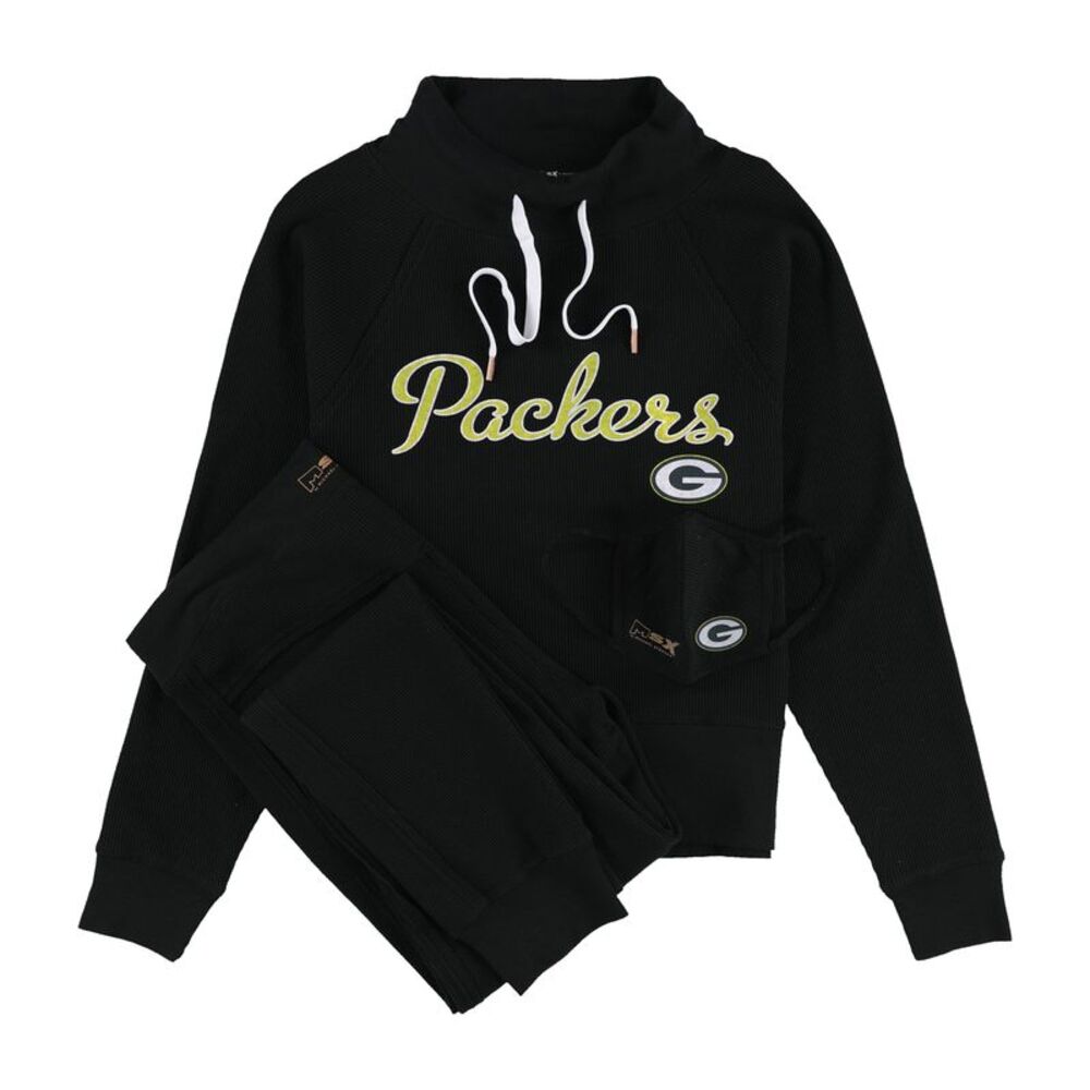 G-III Sports Womens Green Bay Packers Straight Leg Jogger Athletic Pants, NWT